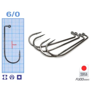 Carlige Fudo AB Jig Black Nickel Nr 6/0 (Bulk500) Carlige Fudo AB Jig Black Nickel Nr 6/0 (Bulk500)