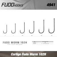 Carlige Fudo Worm 102H BN Nr.1/0 7buc/plic