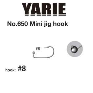 Carlige Jig Yarie 650 Mini Nr.8 9buc/plic Carlige Jig Yarie 650 Mini Nr.8 9buc/plic