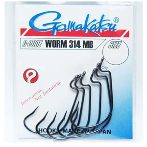 Carlige Offset Gamakatsu Worm-314 MB Nr.2/0, 6buc/pac Carlige Offset Gamakatsu Worm-314 MB Nr.2/0, 6buc/pac