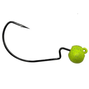Carlige Offset VMC 7340RJ Mystic Predator Rugby Jig Chartreuse Nr.5/0, 14g, 3buc/pac