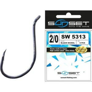 Carlige SUNSET Sunhooks SW 5313BN, Nr.2/0, 6buc/pac