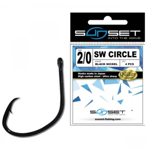 Carlige Sunset Sunhooks SW Circle BN nr.3/0 4buc
