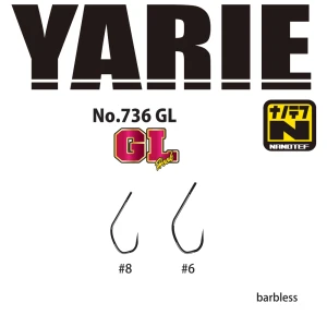 Carlige Yarie Jespa 736 GL Nanotef Barbless nr.6 16buc/plic
