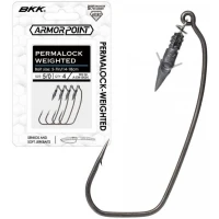 Jig BKK Offset Armor Point Permalock Weighted, 2.63g, Nr. 4/0, 4buc/pac Jig BKK Offset Armor Point Permalock Weighted, 2.63g, Nr. 4/0, 4buc/pac
