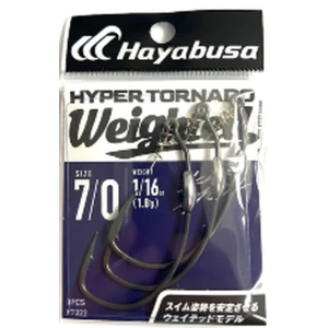 Jig Offset HAYABUSA Hyper Tornado Weighted, Nr.6/0, 3.5g, 3buc/pac