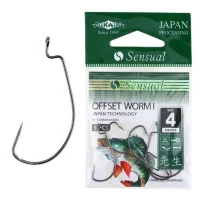 Jig Offset Mikado Sensual Worm Bn, Nr.1, 4buc/plic