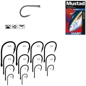 Carlig Mustad Negru Nichel M10829BLN Crap nr.2/0  Carlig Mustad Negru Nichel M10829BLN Crap nr.2/0