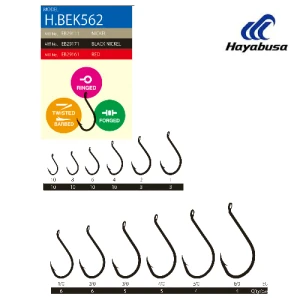 Carlige HAYABUSA BEK 562BN Nr.6/0, 4buc/pac