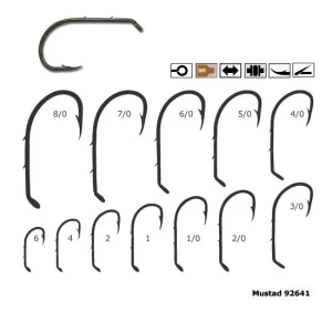 Carlige Somn Mustad 92641 Dublu Spin Tija 5/0 5buc Carlige Somn Mustad 92641 Dublu Spin Tija 5/0 5buc
