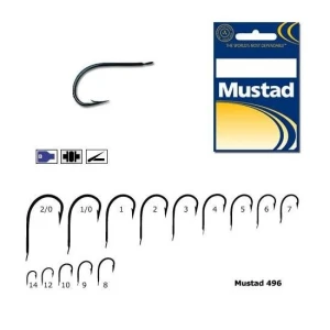 Carlig Mustad Auriu M264 cu Tija Scurta, 10buc/plic Nr.4 Carlig Mustad Auriu M264 cu Tija Scurta, 10buc/plic Nr.4