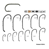 Carlig, Mustad, , Bronz, Ochi, 2, Spini, Rezistent, Mustad, 7Buc/Plic, Nr, 2/0, m.92641.02, Carlige Stationar, Carlige Stationar Mustad, Mustad