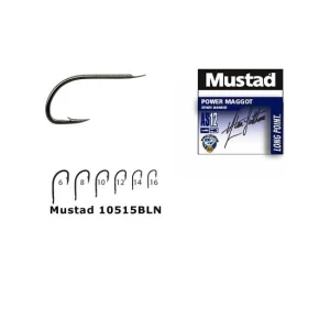 Carlig Mustad Forjat BLN Power Maggot, 10buc/plic Nr.16     