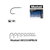 Carlig Mustad Power Allround, Cioc de Papagal, Nichel, 10buc/plic Nr.8