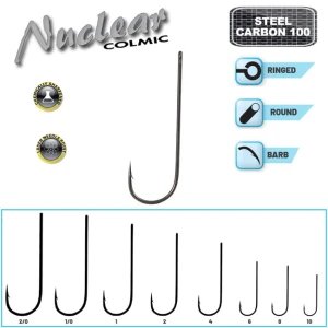 Carlige Colmic Nuclear MR67 Black Nickel Nr 2/0 5buc/plic