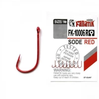 Carlige Fanatik Fk-10006r No.6 Sode Red 7buc/plic