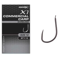 Carlige Feeder MATRIX X1 Commercial Carp Hooks, Barbless, Nr.18, 10buc/pac