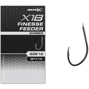 Carlige Feeder MATRIX X1B Finesse Feeder Hooks, Barbed, Nr.12, 10buc/pac Carlige Feeder MATRIX X1B Finesse Feeder Hooks, Barbed, Nr.12, 10buc/pac