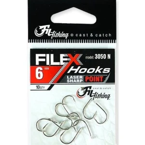 Carlige Filfishing 3050 Nickel Cu Paleta, Nr.10, 10buc/pac Carlige Filfishing 3050 Nickel Cu Paleta, Nr.10, 10buc/pac