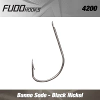 Carlige Fudo Banno Sode BN Black Nikel nr.6  14buc/plic