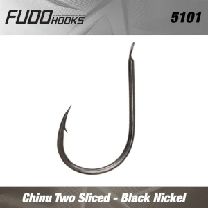 Carlige Fudo Chinu Two Sliced BN black nickel nr.5  10buc/plic