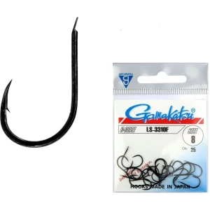 Carlige Gamakatsu LS-3310F, Black, nr.6, 25buc/plic Carlige Gamakatsu LS-3310F, Black, nr.6, 25buc/plic