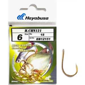Carlige HAYABUSA H.CHN 121GO Nr.8, 15buc/pac
