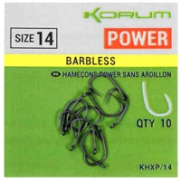 Carlige KORUM Xpert Power Hook Barbless Nr.10, 10buc/pac