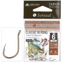 Carlige Mikado Sensual Classic W/ring Lbr, Nr.10, 10buc/pac