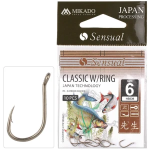Carlige MIKADO Sensual Classic W/Ring LBR, Nr.10, 10buc/pac Carlige MIKADO Sensual Classic W/Ring LBR, Nr.10, 10buc/pac