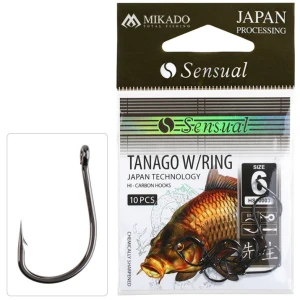 Carlige MIKADO Sensual Tanago W/Ring BN, Nr.2, 10buc/pac