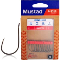 Carlige MUSTAD Chinu Light Ochi Titan Alpha Point Nr.6, 12buc/pac