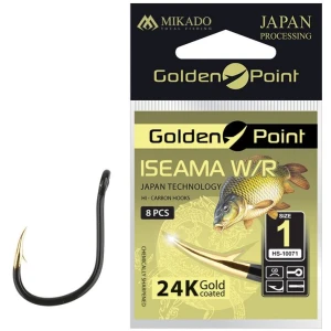 Carlige Mikado Golden Point Iseama W/R, Nr.12, 10Buc/plic