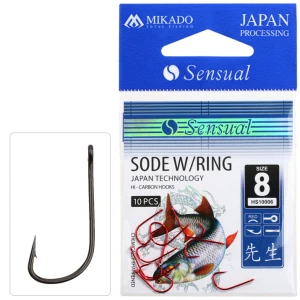 Carlige Mikado Sensual Sode Red Nr.8 10buc/plic Carlige Mikado Sensual Sode Red Nr.8 10buc/plic