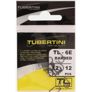 Carlige TUBERTINI Serie TL-6E Barbed, Nr.16, 12buc/pac