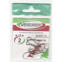 Carlige Venturieri Hooks 3040 NI, Nr.12, 10buc/pac