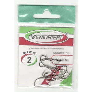 Carlige Venturieri Hooks 3040 NI, Nr.6, 10buc/pac