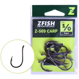 Carlige Zfish Carp Hooks Z-569, Nr.4, 10buc/pac Carlige Zfish Carp Hooks Z-569, Nr.4, 10buc/pac