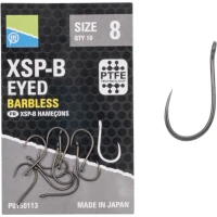Carlige Cu Ochet Preston Xsp-b Eyed, Fara Spin, Marime 10, 10buc/pac