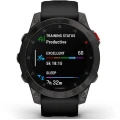 Ceas GARMIN Epix Pro Saphire Carbon Grey Ti / Black 47mm EMEA