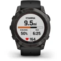 Ceas GARMIN Fenix 7 Pro Sapphire Solar Carbon Grey, Curea Neagra, 51mm Ceas GARMIN Fenix 7 Pro Sapphire Solar Carbon Grey, Curea Neagra, 51mm