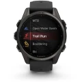 Ceas GARMIN Fenix 8 Amoled Sapphire Ti / Black Black / Pebble Gray, 43mm, EMEA