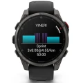 Ceas GARMIN Fenix 8 Pro Amoled Saphire Titan Curea Silicon Graphite / Black 47mm EMEA