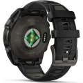 Ceas GARMIN Fenix 8 Solar Sapphire Carbon, Grey TI / Black, 47mm, EM