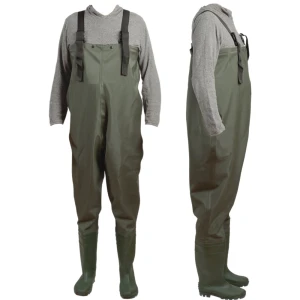 Cizme Piept ZEBCO PVC Wader Green, Marime 40-41
