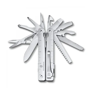 Cleste Multifunctional Victorinox Swiss Tool MXBS Clip, argintiu 3.0327.MKB1