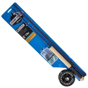 Combo SHAKESPEARE Cedar Canyon Carbon Fly Kit, 7/8WT, 2.40m, 4seg Combo SHAKESPEARE Cedar Canyon Carbon Fly Kit, 7/8WT, 2.40m, 4seg