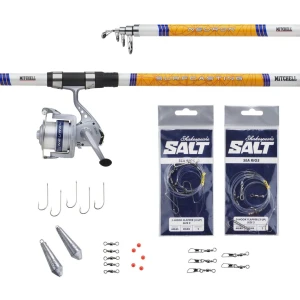 Combo Mitchell Neuron Surfcasting Tele MH, 80-150g, 4.20m, 5seg Combo Mitchell Neuron Surfcasting Tele MH, 80-150g, 4.20m, 5seg