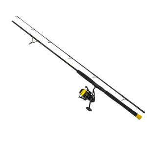 Combo BLACK CAT Hard Core Combo Spin Rod 2.4m, 20-200g, 2seg + Black Passion FD 50 Reel + Fir Textil