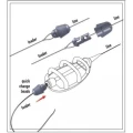 Conector Falcon Quick Change Beads, Marime S, 10 Buc/Plic, Maro Transparent Conector Falcon Quick Change Beads, Marime S, 10 Buc/Plic, Maro Transparent